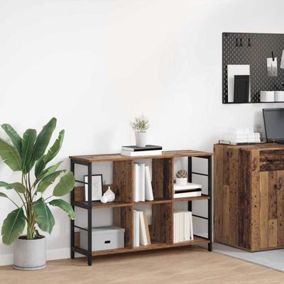 Boekenkast Oud Hout 102 x 32 x 72,5 cm Bewerkt hout