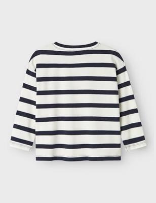 T-shirt met lange mouwen NMMLEROY NAME IT, losse pasvorm marineblauw T-shirt met lange mouwen NMMLEROY NAME IT, losse pasvorm marineblauw