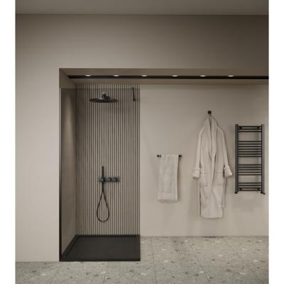 Inloopdouche BWS Elonpa Helder Glas 100x200 cm Zwart Boss & Wessing