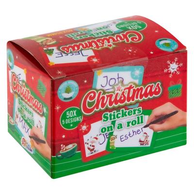Grafix Naamstickers kerst, 50st.