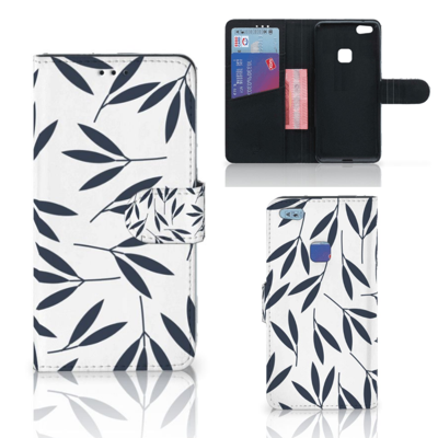 Huawei P10 Lite Hoesje Leaves Blue
