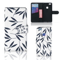 Huawei P10 Lite Hoesje Leaves Blue - thumbnail