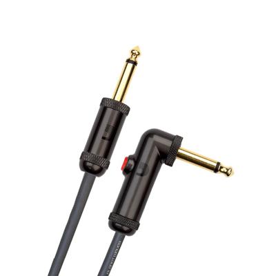 D'Addario AGLRA-10 instrumentkabel met circuitbreaker recht-haaks 3m