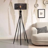 GOOD&MOJO Vloerlamp 'Java' 5-poot, Bamboe, kleur Zwart - thumbnail