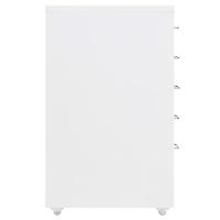 Ladeblok verrijdbaar 28x41x69 cm metaal wit - thumbnail