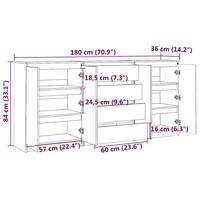 VidaXL Vloerkleed shaggy anti-slip 160x230 cm lichtgrijs - thumbnail