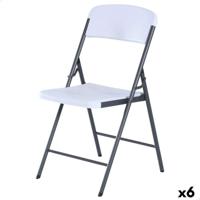 Vouwbare Stoel Lifetime Wit 47 x 84,5 x 48 cm (6 Stuks) - thumbnail