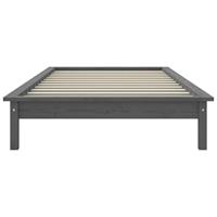 Bedframe massief grenenhout grijs 90x200 cm - thumbnail