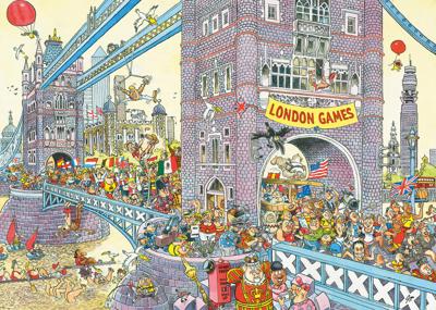 Jumbo Wasgij retro mystery 8 legpuzzel - de laatste horde!, 1000st. Jumbo Wasgij retro mystery 8 legpuzzel - de laatste horde!, 1000st.