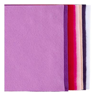 Creativ Company Hobbyvilt, a4, vel 210x297 mm, dikte 2 mm, paars/roze harmonie, 10 stuk/ 1 doos