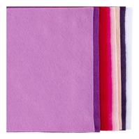 Creativ Company Hobbyvilt, a4, vel 210x297 mm, dikte 2 mm, paars/roze harmonie, 10 stuk/ 1 doos - thumbnail