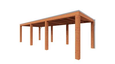 Trendhout Overkapping Palermo XXL 800x315 cm- Plat dak- Hout- Trendhout