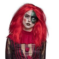 Duo 3-Maandslenzen Creepy Clown Rood en Wit - thumbnail