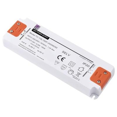 TRU COMPONENTS TC-YSL150F-24006250 LED-transformator Constante spanning 150 W 6.25 A 24 V/DC Geschikt voor meubels, Overspanning, Montage op ontvlambare