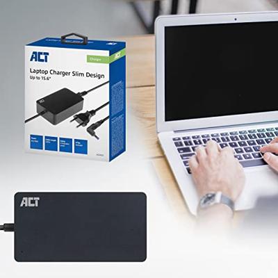ACT Compacte laptoplader 65W (voor laptops tot 15,6 inch) ACT Compacte laptoplader 65W (voor laptops tot 15,6 inch)