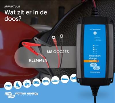 Victron Energy Blue Smart IP65 24/13 Loodaccu-lader 24 V Laadstroom (max.) 13 A Victron Energy Blue Smart IP65 24/13 Loodaccu-lader 24 V Laadstroom (max.) 13 A