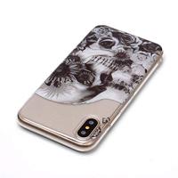 Softcase schedel hoes iPhone X / XS - thumbnail