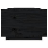 Salontafel 80x50x35,5 cm massief grenenhout zwart - thumbnail