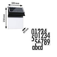 Paulmann 94694 Solar Housenumber Huisnummerlamp op zonne-energie Energielabel: A (A - G) Warmwit Zwart - thumbnail