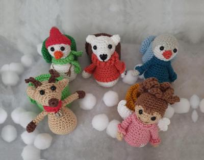 Haakpakket byClaire Wintervriendjes - Hangers en Klaparmbanden