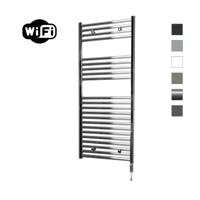 Elektrische Radiator Sanicare HWV Met Wifi 111,8x60 cm Chroom 533W Met Thermostaat Chroom Rechtsonder Sanicare - thumbnail