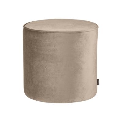 WOOOD Poef 'Sara' Hoog, Velvet, kleur Khaki
