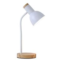 Bureaulamp EDM 32015 Wit Natuurlijk Hout Staal 40 W 12 x 17 x 45 cm - thumbnail