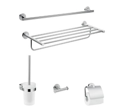Hansgrohe Logis Universal badaccessoireset 5 in 1, chroom Hansgrohe Logis Universal badaccessoireset 5 in 1, chroom