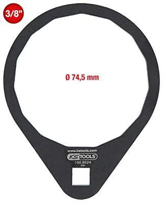 KS Tools 1509524 3/8 oliefiltersleutel Ø 74,5 mm / 15 vlakken