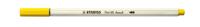 Stabilo pen 68 brush - viltstift - geel (44) - thumbnail