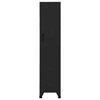 Lockerkast 38x45x180 cm staal zwart - thumbnail