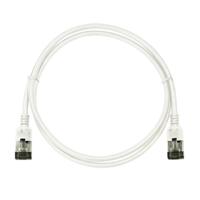 LogiLink CQ9061S RJ45 Netwerkkabel, patchkabel CAT 6A U/FTP 3.00 m Wit Extreem dun, Vlambestendig, Flexibel, Folie afscherming, Halogeenvrij, Snagless, - thumbnail