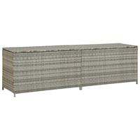 Tuinbox 200x50x60 cm poly rattan grijs - thumbnail