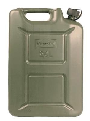 Hunersdorff Brandstofjerrycan | inhoud 20 l | olijfgroen HDPe | L350xB165xH495mm | 1 stuk - 802000 - 802000 - thumbnail