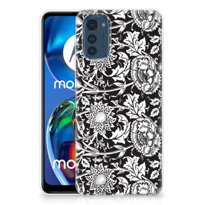 Motorola Moto E32/E32s | TPU Case | Black Flowers Motorola Moto E32/E32s | TPU Case | Black Flowers