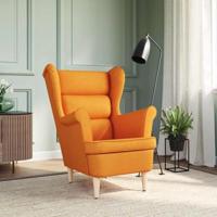 Fauteuil 74x84x100 cm stof donkergeel - thumbnail