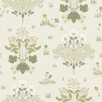 Dutch Wallcoverings Hjärterum - Edla - Wit - thumbnail