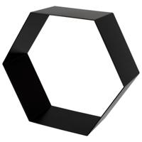 Haceka Duraline Hexagon zwart 32x28x12cm - thumbnail
