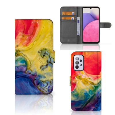 Hoesje Samsung Galaxy A33 5G Watercolor Dark Hoesje Samsung Galaxy A33 5G Watercolor Dark