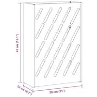 VidaXL Paraplu standaard roze 28 x 12 x 41 cm staal - thumbnail