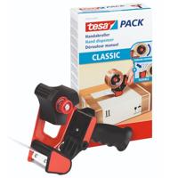 tesa Tapedispenser Blauw, Rood Rolbreedte (max.): 50 mm Rollengte (max.) 66 m Met reminrichting, Mes verwisselbaar - thumbnail