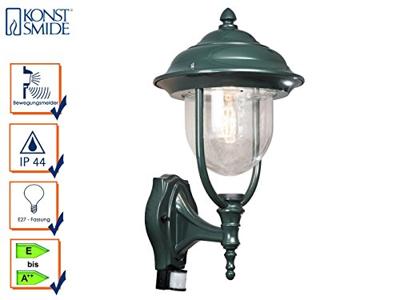 Wandlamp Parma Soragna groen klassieke buitenlamp 7235-600 bewegingssensor