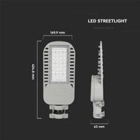 LED Straatlamp SLIM 50W 6500K grijs - 9341230 - thumbnail