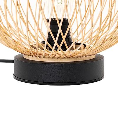 QAZQA Landelijke buiten tafellamp rotan - Calamus