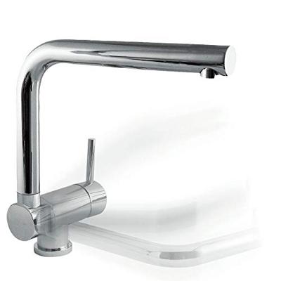 Keukenkraan Tres Top | Opbouw | 360° Draaibaar | Mengkraan | 1-hendel | Rond | Chroom