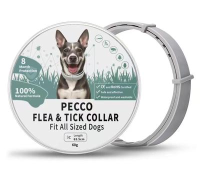 Pecco Honden vlooien en tekenband - Natuurlijk - Werking 8 maanden - 63,5 cm