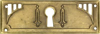 Sleutelplaat Art-Nouveau hor. MVB