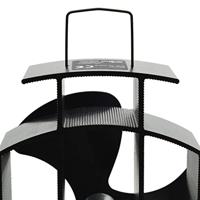 Kachelventilator met 3 vinnen zwart - thumbnail