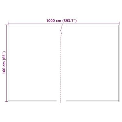 VidaXL Zonnescherm vervangingen rood 1000 x 160 cm polyester canvas