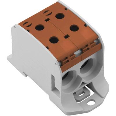 Weidmüller 2502730000 Doorgangsklem 47 mm Schroeven Bruin 1 stuk(s) Single